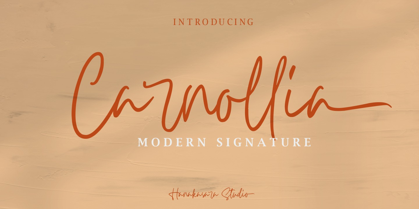 Font Carnollia Signature